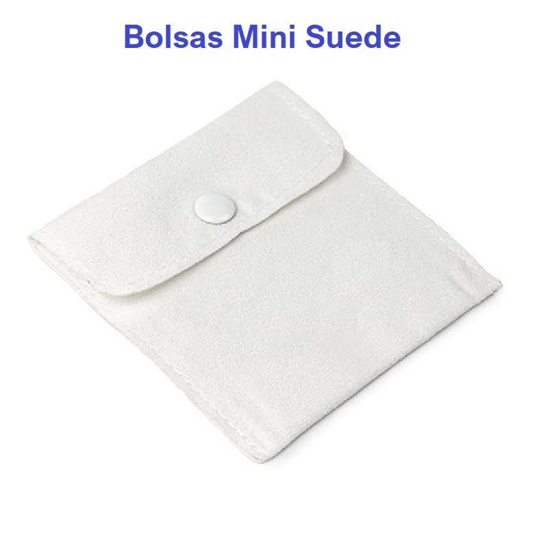 Bolsa MINI SUEDE botón 79x79 mm. Bolsa MINI SUEDE botón 79x79 mm.